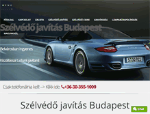 Tablet Screenshot of budapest.szelvedojavitas.hu